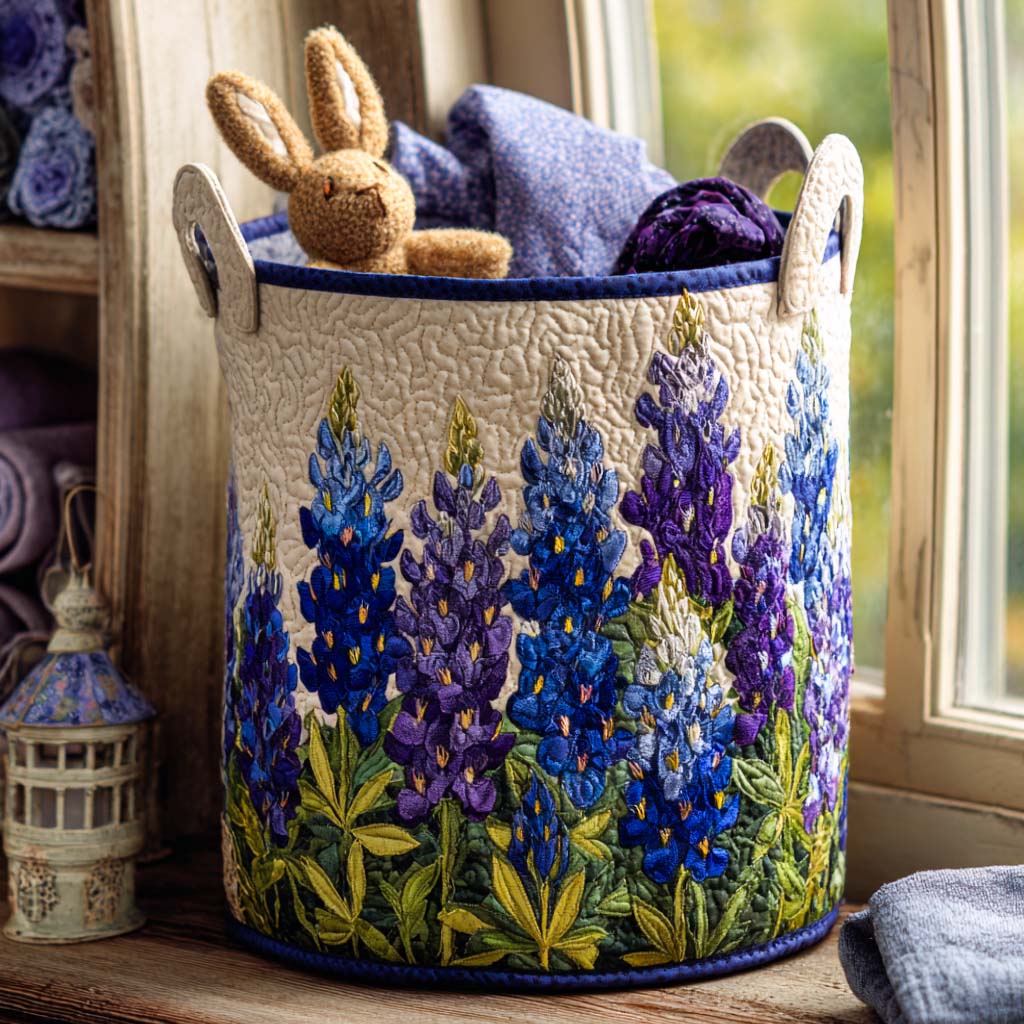 Camino de Sueños de Bluebonnet | Cesta de Ropa Hecha a Mano