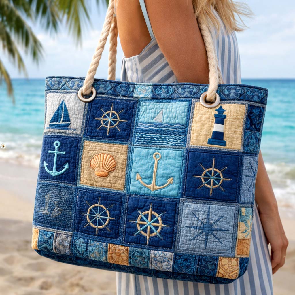 Bolsa de Playa Hecha a Mano | Náutica Azul