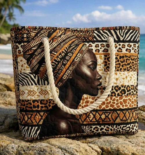 Bolsa de Playa Hecha a Mano | Reina de Melanina