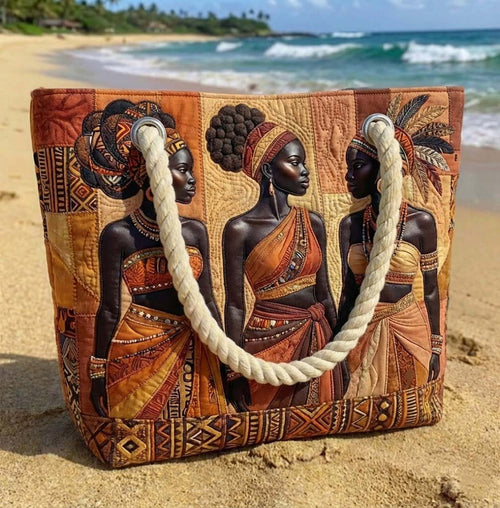 Bolsa de Playa Hecha a Mano | Melanin Queens Glow