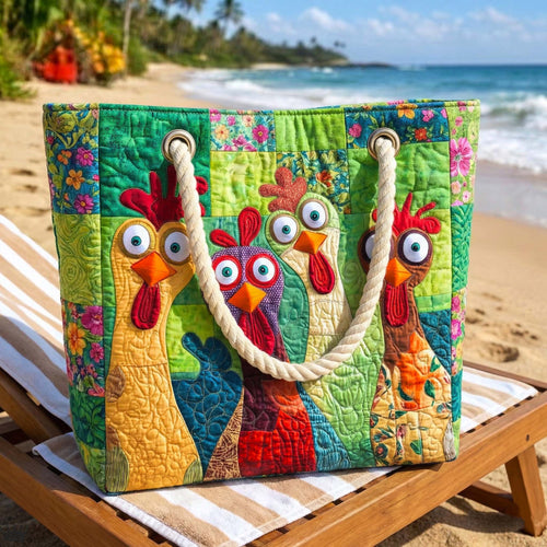 Bolsa de Playa Artesanal | Pollo Funky