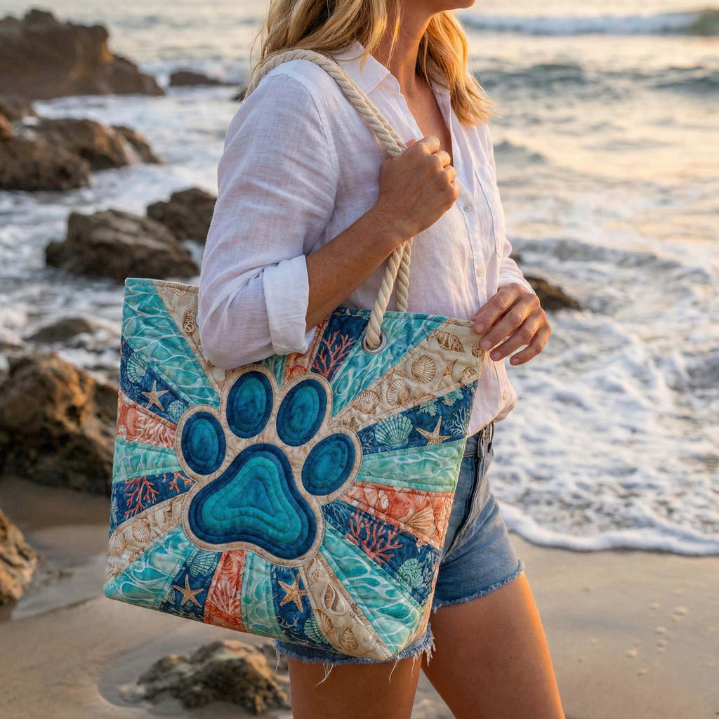 Bolsa de Playa Hecha a Mano | Huella de Patas