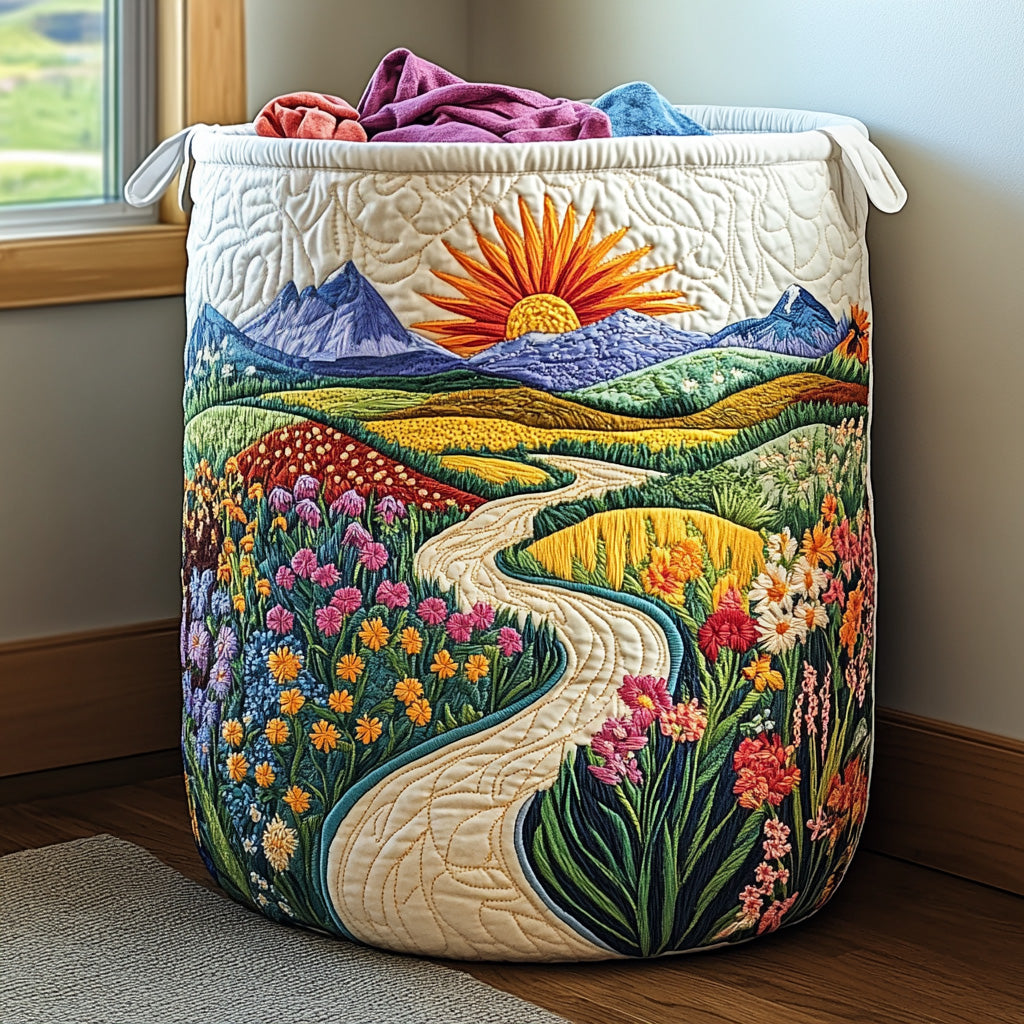 Pradera Brillante | Cesta de Ropa Hecha a Mano
