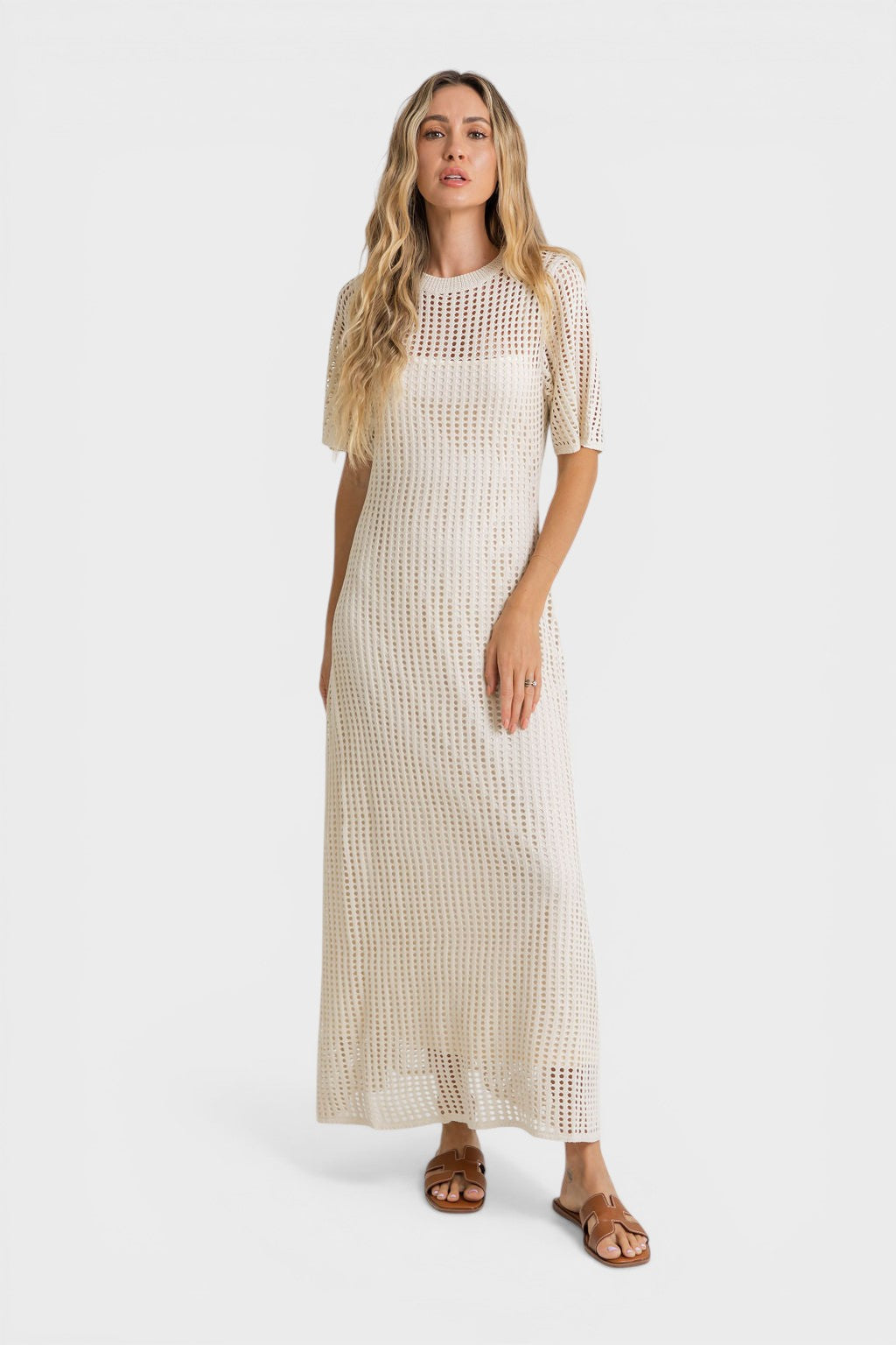 Ana™ | Vestido maxi de crochet elegante