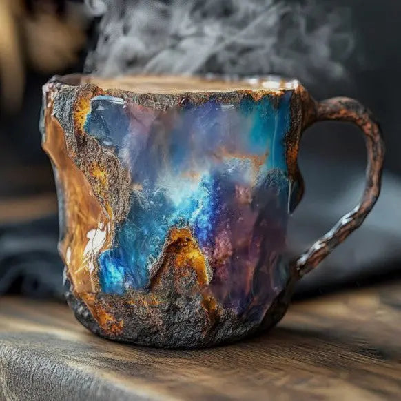 Tazas de cristal mineral para café
