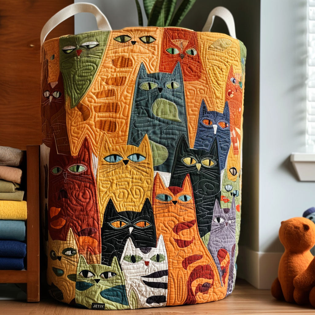 Gato | Cesta de Ropa Hecha a Mano