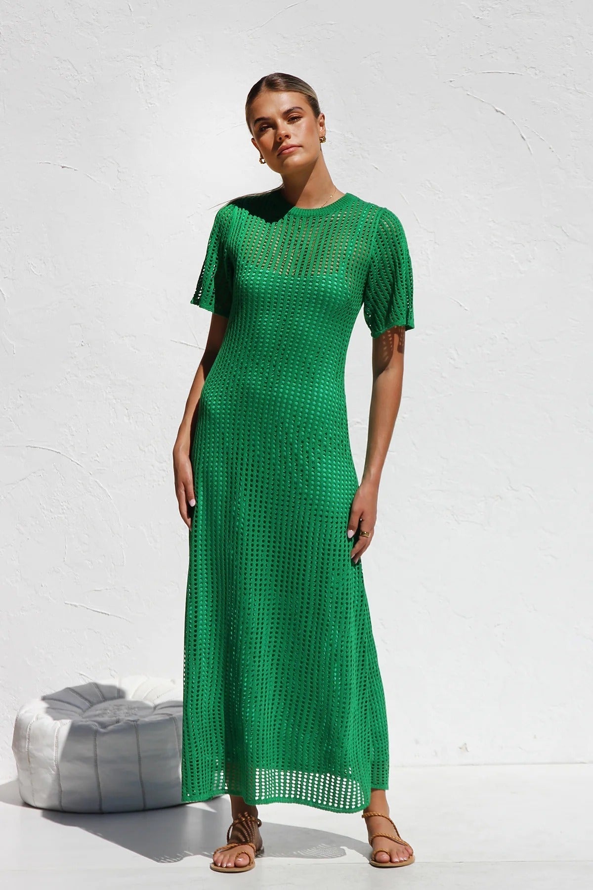 Ana™ | Vestido maxi de crochet elegante