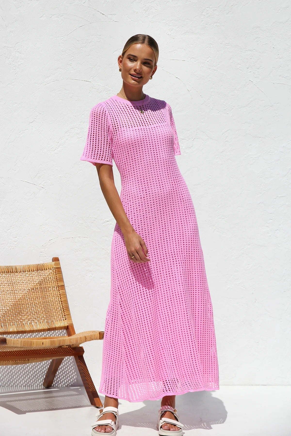 Ana™ | Vestido maxi de crochet elegante